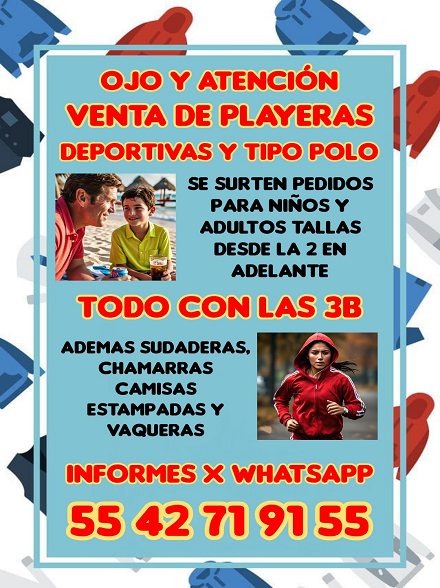 VENTA DE PLAYERAS